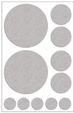 Folius Reflektierende Kreise Aufbügler Set, 11-TLG., Reflektoren zum Aufbügeln für Gute Sichtbarkeit & mehr Sicherheit bei Dunkelheit & im Straßenverkehr