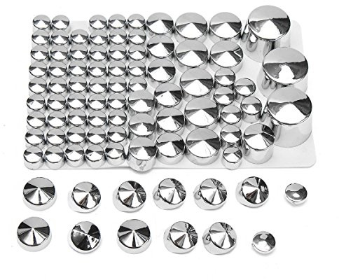 JenNiFer 87Pcstoppers Bolt Cap Abs Für Harley Davidson Softail Twin Cam 1984-2006 - Silber
