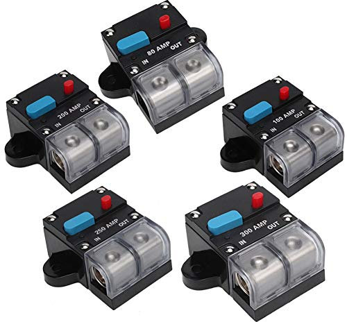 Suuonee Disjoncteur automatique, 80A-300A Disjoncteur à réarmement automatique Fusible à réinitialisation automatique Bouton de réinitialisation manuelle[250A]