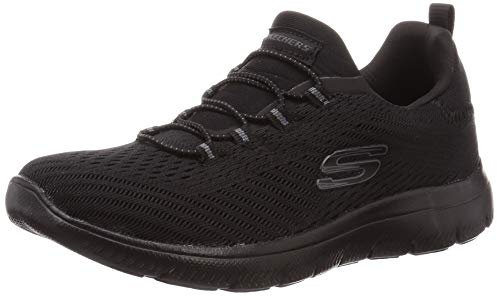 Skechers Summits Fast Attraction, Slip on Mujer, Black, 41 EU