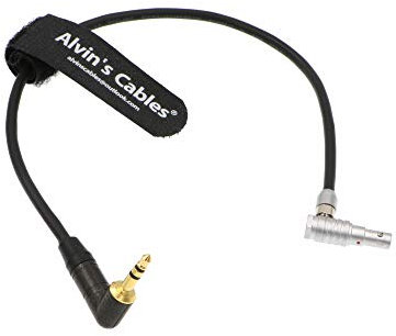 Alvin's Cables 5 Pin ángulo Recto Macho a ángulo Recto 3,5 mm TRS Cable de Audio para Z CAM E2 ARRI Alexa mini Cámara