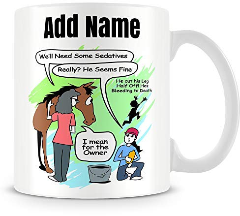 MUGGZ Horse Mug Personalised Gift - Funny Joke Cup