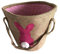 Coversolate Ostern Deko Osternest Kinder Filz Osterkorb Osternester mit Kaninchen Muster (Pink)