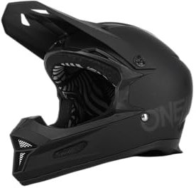 O'NEAL | Mountainbike-Helm | MTB Downhill | Robustes ABS, Ventilationsöffnungen für Luftstrom & Kühlung, ABS Außenschale | Fury Helmet SOLID | Erwachsene | Schwarz | Größe XL