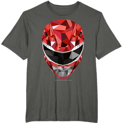 Power Rangers Red Ranger Polygon Helmet T-Shirt