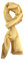 TigerTie Damen Chiffon Halstuch in beige ocker mit Bordüre - Größe 160 cm x 36 cm