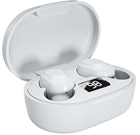 Wireless Earphones TWS Headphones for Lenovo Xt91 Ai Control Gaming Headphones Stereo Bass with Mic Noise Cancellation White