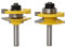 ZSBLXHHJD Router Bits 3 Piece Milling Cutter Set 8mm Trim Router Bit Carbide Handle Woodworking Tools Router Bit Straight Door Knife