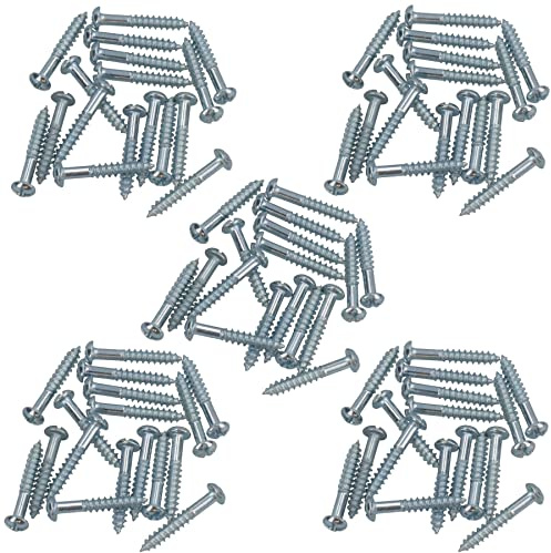 PH2 Dome Headed Phillips Wood Screws 4mm x 25mm Fastener Fixings 80pc