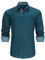 HISDERN Mens Shirts Teal Long Sleeve Shirt for Men Formal Button Shirts Causal Regular Fit Dress Shirt XL