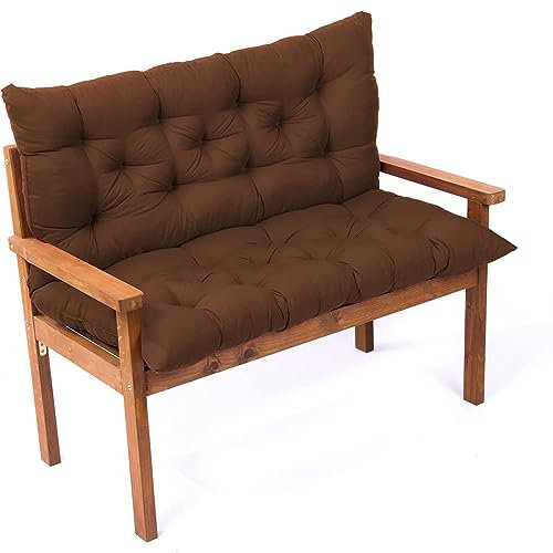 AZHANGYB Bank Sitzkissen Mit RüCkenlehne 150x100x10cm, Wetterfest Bankauflage FüR Indoor, Outdoor, Garten, Gartenbankauflage, Palettenkissen Outdoor, Bankkissen, Schaukel Auflagen