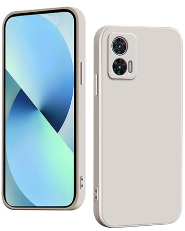 YUXING Silikon Hülle für Motorola Edge 30 Neo, Mode Muster Niedlich Handyhülle, Stoßfest, rutschfest, Langlebige, Ultra Dünn Schutzhülle (Weiss)