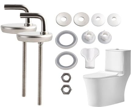 Bisagras de Repuesto de Acero Inoxidable para Asiento de Inodoro, Bisagras para Asiento de Inodoro Kit de Fijación, Accesorios de Bisagras para Asientos de Inodoro para Hoteles, Oficinas (A)