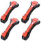 JurciCat 4 Pcs Martillo De Emergencia Coche Rompe Cristales Y Cinturones Corta Cinturones Rompe Cristales Martillo De Rescate Martillo De Seguridad para Coche Autobús Camión Fácil Y Rápido De Usar