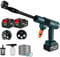 Kit de pistola de pintura en aérosol 200Bar 3500W Lavadora eléctrica de alta presión sin escobillas 6 en 1 Pistola de agua para jardín de lavado de autos para batería de 18V P