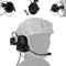 WQZXM Tactical Headsets With Fast Helmet Rail Adapter Military Hunting Shooting Ear Protection Headset Army Communication Accessories(Black)