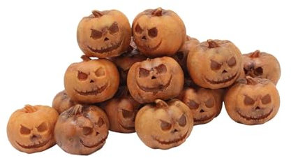 Sharplace 20x Miniatur Künstliche Kürbisse Halloween Ornamente Halloween Baum Dekorationen Indoor Hause Mini Kürbis Kopf