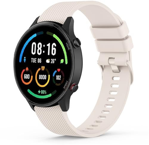 Yisica Correa para Xiaomi Mi Watch, Pulseras de Silicona para Xiaomi Watch S1 Active/Color Sport (Starlight)