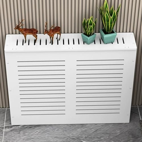 YUGXTH Heizkörperverkleidung, Heizkörperabdeckung, Belüfteter Sicherheitsdampf Dekorative Heizkörperabdeckung, Zusätzlicher Regalplatz(L70xH90xW15cm)