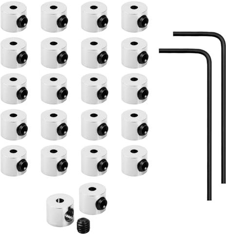 ZWWOGE 20 Stück Pin Keeper Metall Pin Rücken Ersatz Verschlussstifte Pin Backs Locking mit Schraubenschlüssel für Anstecker Schmuck Brosche Namensschild 6 x 5 mm