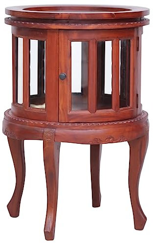 Generisch Vitrinenschrank 50 x 50 x 76 cm Massivholz Mahagoni,jiangboyue-283843