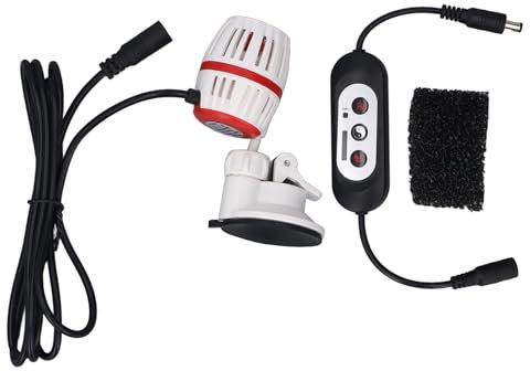 Aquarium Wave Maker Circulation Pump, Submersible Aquarium Circulation Pump with Strong Magnetic Suction Base 360°Adjustable Power Head (White)