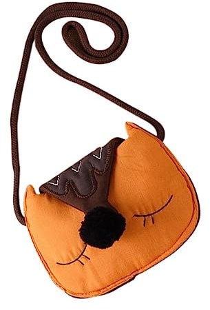 COLLBATH 1 Stück Umhängetasche Mit Cartoon-tiermotiv Baumwollmaterial Passend Für Kinder Und Erwachsene Gebrauchsfähig Für Arbeit Schule Und Andere Anlässe