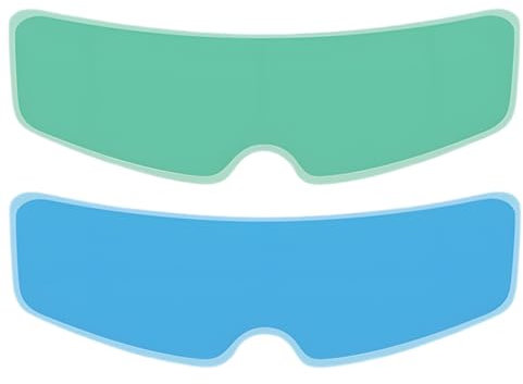 COYUN 2 Pack Pellicola Antiappannamento per Casco Moto, Universale Visiera Antiappannamento Trasparente, Adesivo Protettivo per Casco