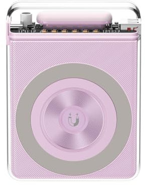 XO PR226 Powerbank mit Taschenlampe, 10000mAh Powerbank kompatibel mit MagSafe, 20W PD + 22.5W USB-Schnellladung, 15 W kabelloses Laden, Transparent (Lila)