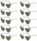 SelfTek Herz Brille, 10 Stück Grün Herz Sonnenbrille Partybrille Herzform Brille, Vintage JGA Brillen Hippie Herzförmige Brille, Herzchen Brille Sonnenbrille Herzform für Party Hochzeit Karneval