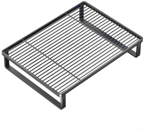 Élégant support de four à micro-ondes en métal pour cuisine et cuisinière à induction (noir)