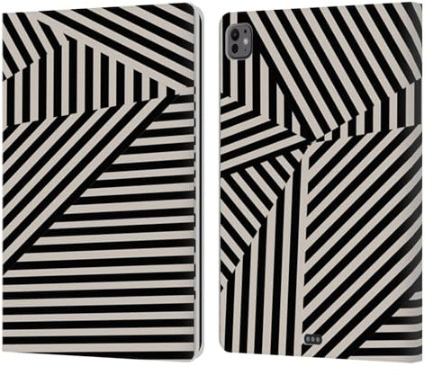 Head Case Designs Collage Strisce Dinamiche Custodia Portafoglio in Pelle Compatibile con Apple iPad PRO 13 M4 2024