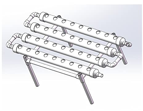 Tower Garden, di coltivazione idroponica, kit da giardino Attrezzature agricole Tubo in PVC di coltivazione idroponica verticale Piantatrice for serra familiare(36 Vertical)