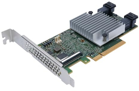 Tosuny LSI SAS Controller, 8 Port 12 GB/s SAS PCIE 3.0 Controller Karte mit 2 GB DDRIII Cache und 0 1 5 6 10 50 60 für Desktop Server Workstation Data Center