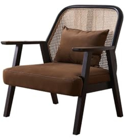Wohnzimmer Sofa Wabi-Sabi Stil Holz Freizeitstuhl Wohnzimmer Balkon Rattan Einzellehne Sofa