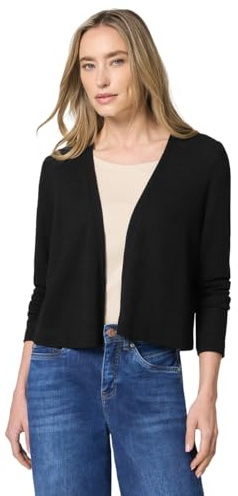 Street One Langarm Jacke im Strick-Look Black 42
