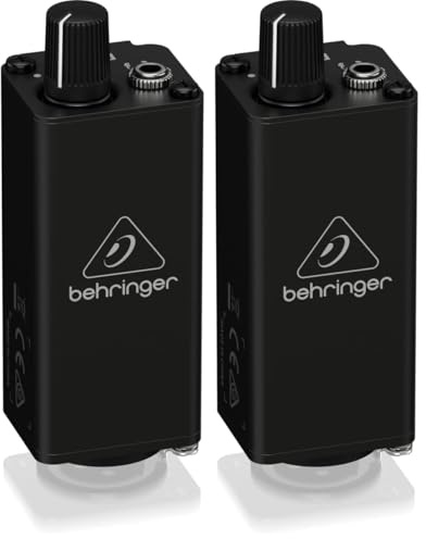 Behringer POWERPLAY PM1 Amplificador de auriculares, entrada XLR (Paquete de 2)