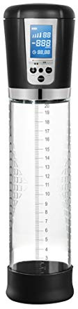 Shots Pumped PMP014TRA Premium Rechargeable Automatic LCD Pump - Transparent