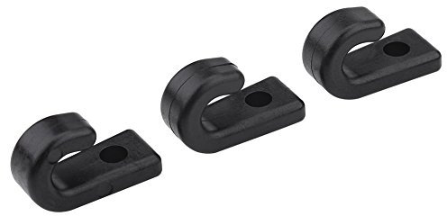 25pcs Kayak Lashing Hooks, J Shape Black Nylon Lashing Hooks for Kayak Bungee Cord Canoes Boats Fishingnet Rowing