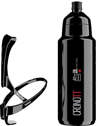 Elite Elite Unisex – Erwachsene Crono TT Trinkflasche, Schwarz, One Size