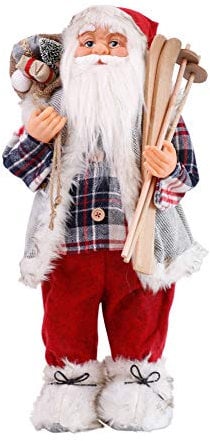Mediablue Weihnachtsmänner als Dekofiguren in 60 cm oder 80 cm als Eyecatcher (Heino, 60 cm)