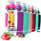 willceal Wasserflasche Mit Fruchteinsatz 945 ml Durable mit abnehmbarem Eisgel-Ball, groß - BPA-freies Tritan, Flip-Deckel, dichtes Design - Sport, Camping (Rosa)
