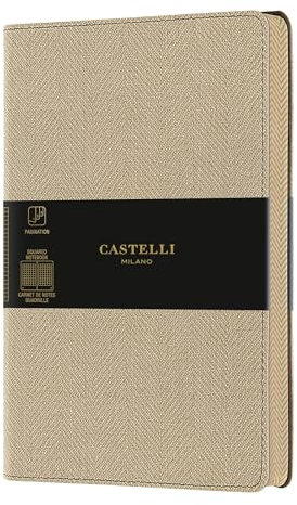 Carnet Harris grand format quadrillé sable