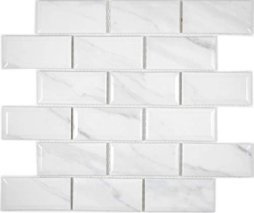 Mosaik MOS26M-0203 Metro Carrara Carreaux Mosaique en Céramique pour Salle de Bain