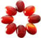 Nupuyai 5 Stück Edelstein Cabochons Flache Rückseite Kristall Cabochon Oval Stein für Charms DIY Schmuckherstellung