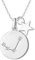 FANCIME Widder Sternzeichen Kette aus Solide 925 Sterling Silber mit Weiß Vergoldet Anhänger Halskette Einfach Minimalistisch Geschenk Schmuck für Damen Mädchen - Verstellbar Kettenlänge: 40 + 5 cm