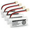 Batterie BT162342 / BT262342 BT183342/BT283342 BT166342/BT266342 2,4 V 800 mAh pour VTech CS6114 CS6419 CS6719 AT&T EL52300 CL800 112 V. Tech CS6719-2 Combinés sans fil (lot de 4)