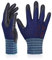 DEX FIT Guantes para Jardinería FN320, Ajuste Cómodo Elástico 3D, Buen Agarre, Recubrimiento de Espuma Duradero de Nitrilo, Táctil, Fino y Ligero, Lavable, Azul Marino 8 (M) 3 Pares