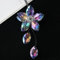 Blume Kristall Sonnenfänger Kronleuchter Auto Charm hängende Ornament Dekoration für Haus Fenster Garten Regenbogen Maker Anhänger