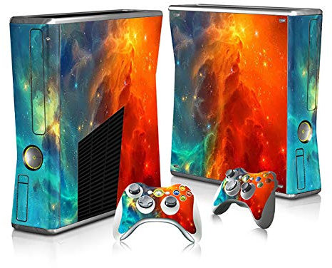 SKINOWN Autocollant vinyle pour Xbox 360 Slim console et télécommandes Cosmic Nebular